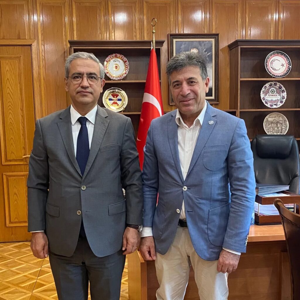 Sn. Başkanımız Ahmet AKKAYA Özbekistan Taşkent Büyük Elçiliğini Ziyaret Etti